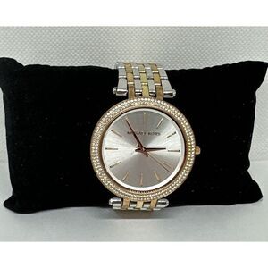 Michael Kors Darci MK3203 Women's Tri-Tone Glitz Analog Dial Quartz Watch NUL27